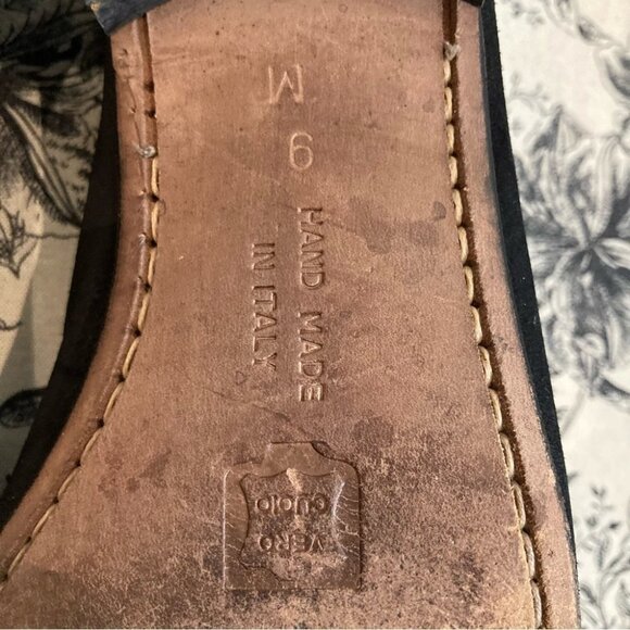 BRUNO MAGLI Sz 9 Suede Slip On with Tassels Loafers Made in Italy - Picture 11 of 12